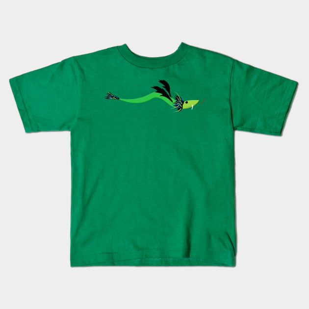 Greater Maned Sky Serpent Kids T-Shirt by MadArtisan